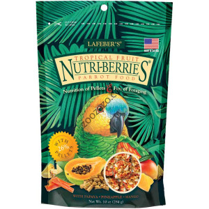 Пълноценна храна/лакомство за папагали с тропически плодове, 284 гр. - Lafeber Tropical Fruit Nutri-Berries Пълноценна храна/лакомство за папагали с тропически плодове, 284 гр. - Lafeber Tropical Fruit Nutri-Berries